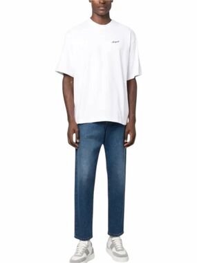 AXEL AROGATO Honor logo embroidered White Tee size M
